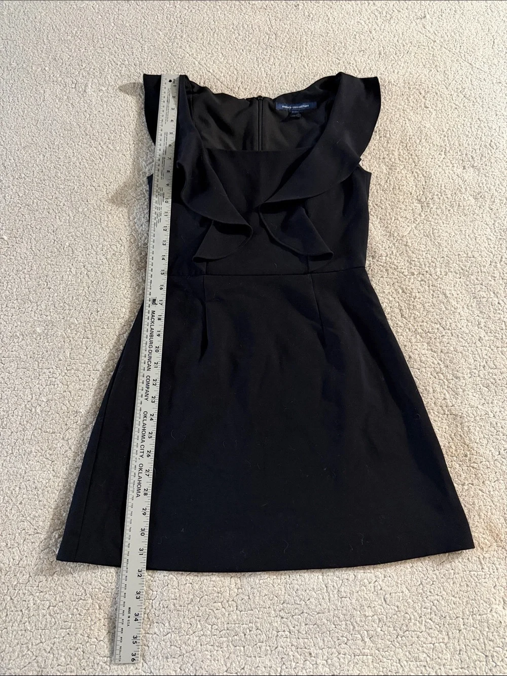 Black Ruffle Sleeve Women’s Dress